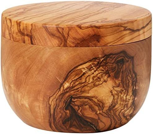 Berard 90070G Salt Keeper Dia 10-11Cm Olive Wood with Gift Box, Brown | Amazon (US)