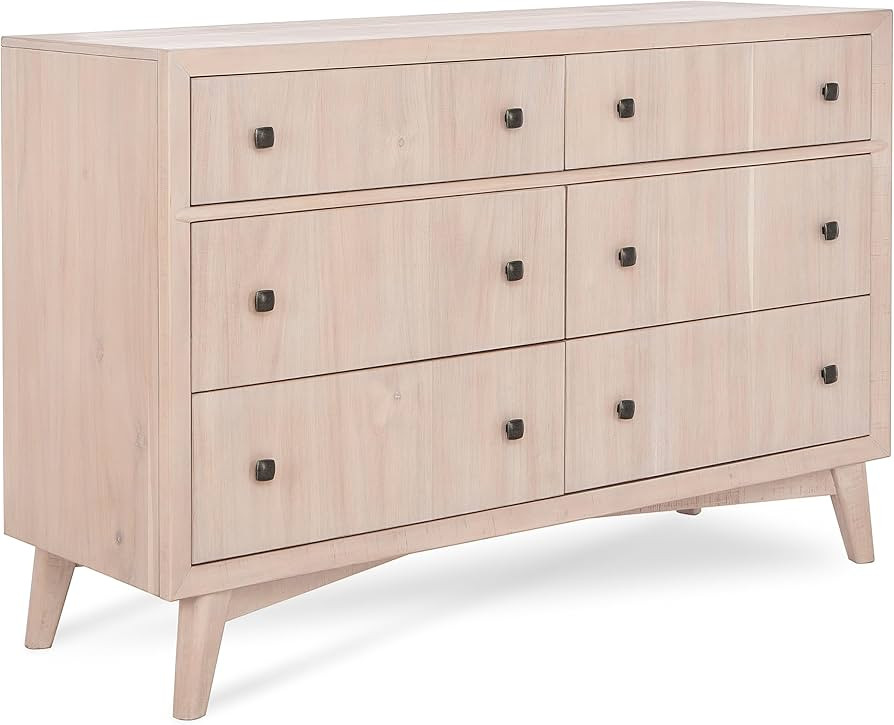 Evolur Loft Antilia Mid-Century Double Dresser, Sand Castle Oak | Amazon (US)