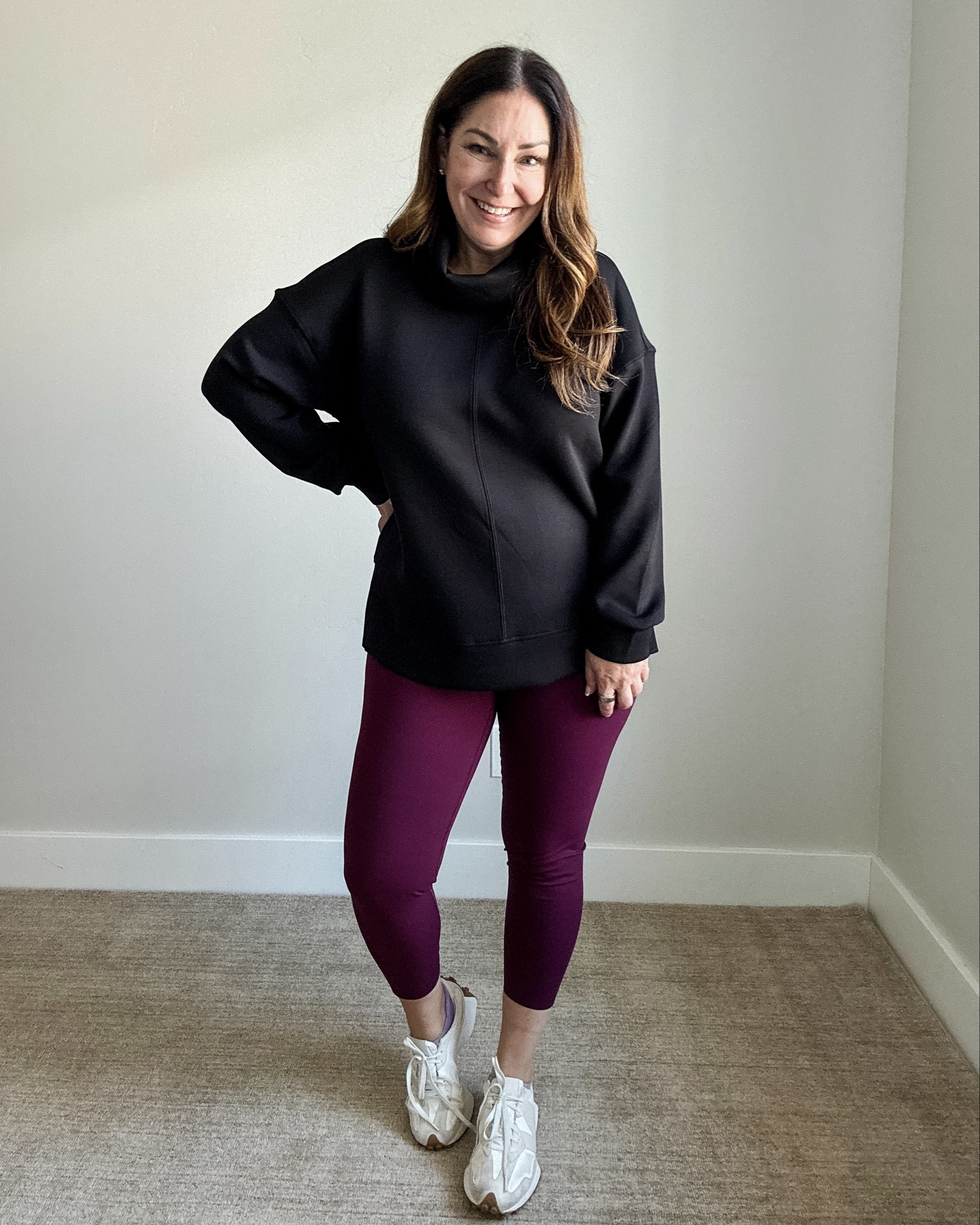 Weekend outfit with @spanx new arrivals loving this super soft tunic and booty boost leggings 

Tunic tts, L // leggings XL
 

#LTKMidsize #LTKOver40 #LTKActive