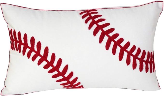 DECOPOW Embroidered Baseball Throw Pillow Covers,12 X 20 Inches Decorative Canvas Pillow Cover fo... | Amazon (US)