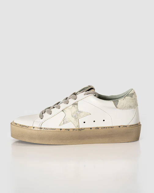 Pixie Star Faux Cow Hide Platform Sneakers | VICI