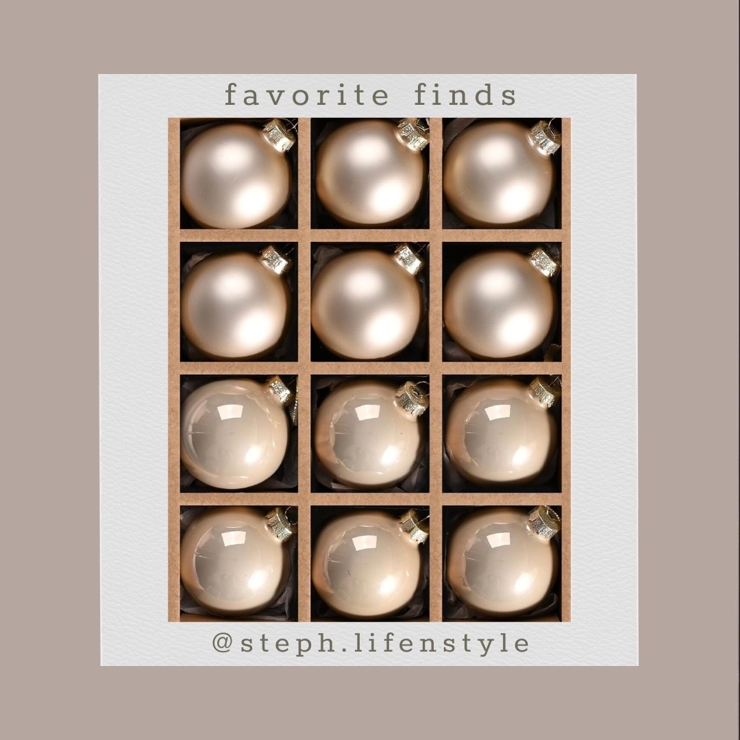 Favorite finds from Amazon!! 
These champagne Christmas ornaments are 🤩 soo pretty!!! 
Comes in a bunch of other colors too! ♥️
#amazon #favorites #amazonfavorites #amazonfinds #christmas #ornaments #christmasornaments #champagne #glass #sopretty #like #comment #save #share #follow 

#LTKFindsUnder50 #LTKSeasonal #LTKHoliday