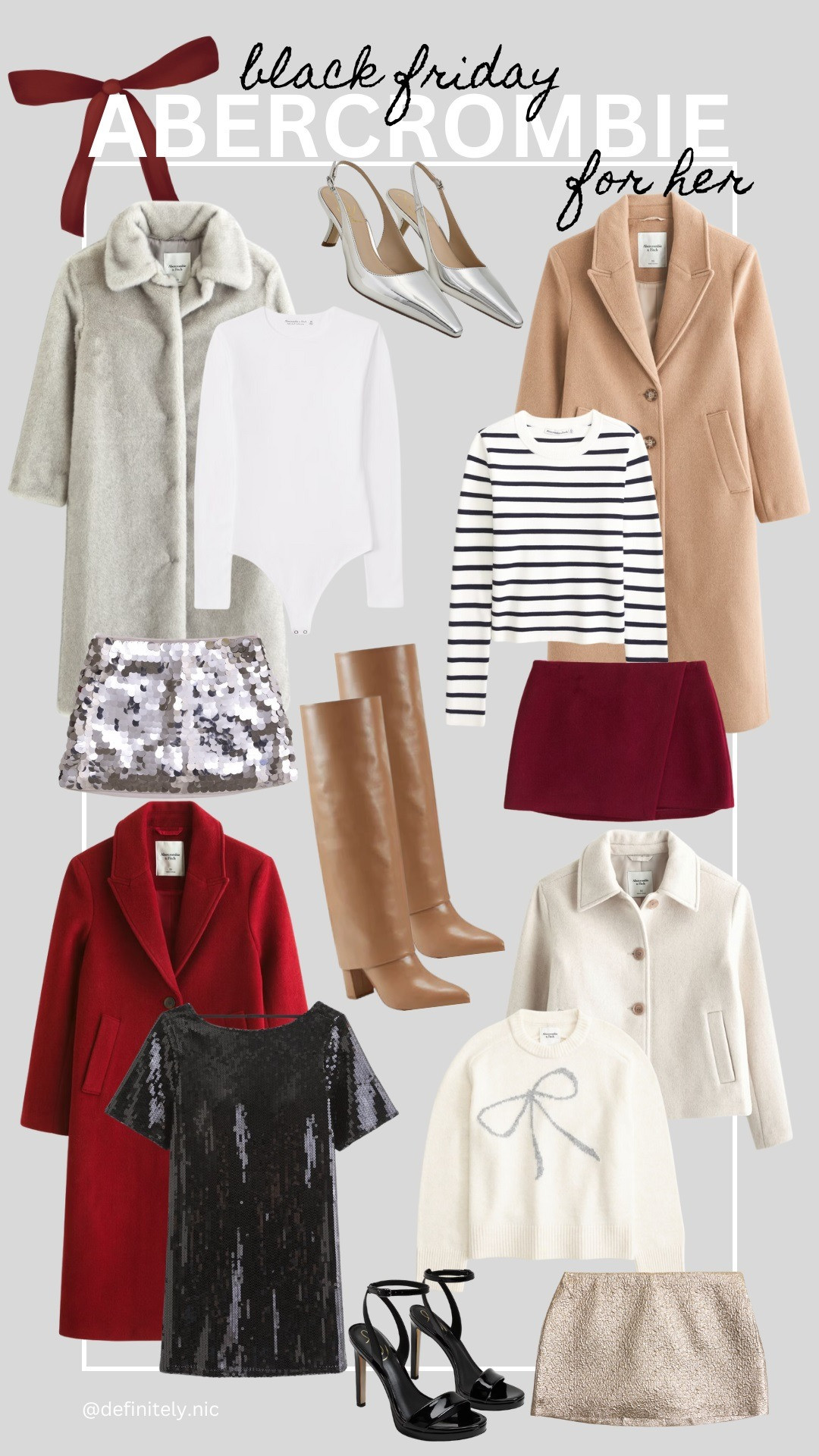 Black Friday Sale 40% EVERYTHING!

25% off + Extra 15% w/ code CYBERAF

Holiday gifts for her from Abercrombie.

Holiday outfits, holiday party style, winter outfit ideas. 

 

#LTKCyberWeek #LTKGiftGuide #LTKHoliday