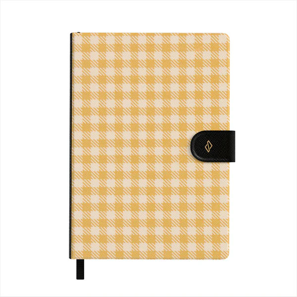 Tuscan Sun - Yellow Plaid Notebook | BURGA
