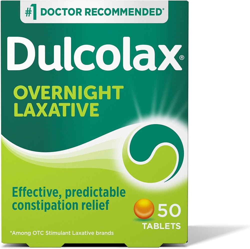 Dulcolax Stimulant Laxative Tablets, Predictable & Effective Constipation Relief, Relieves Strain... | Amazon (US)
