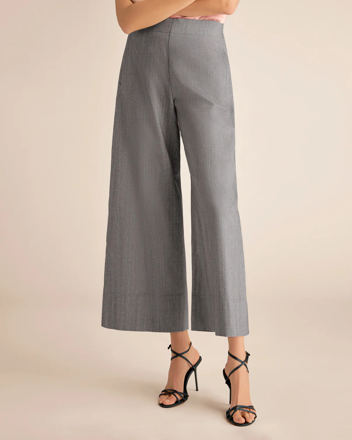 Elena Easy Culotte - Cotton Viscose :: Harbor Blue | MM LaFleur