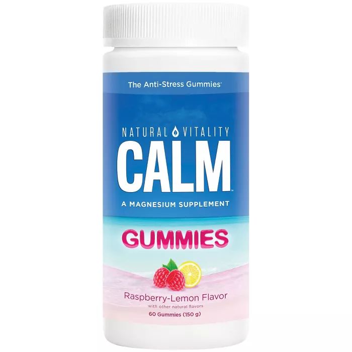 Natural Vitality Natural Calm Gummies - Raspberry Lemon - 60ct | Target