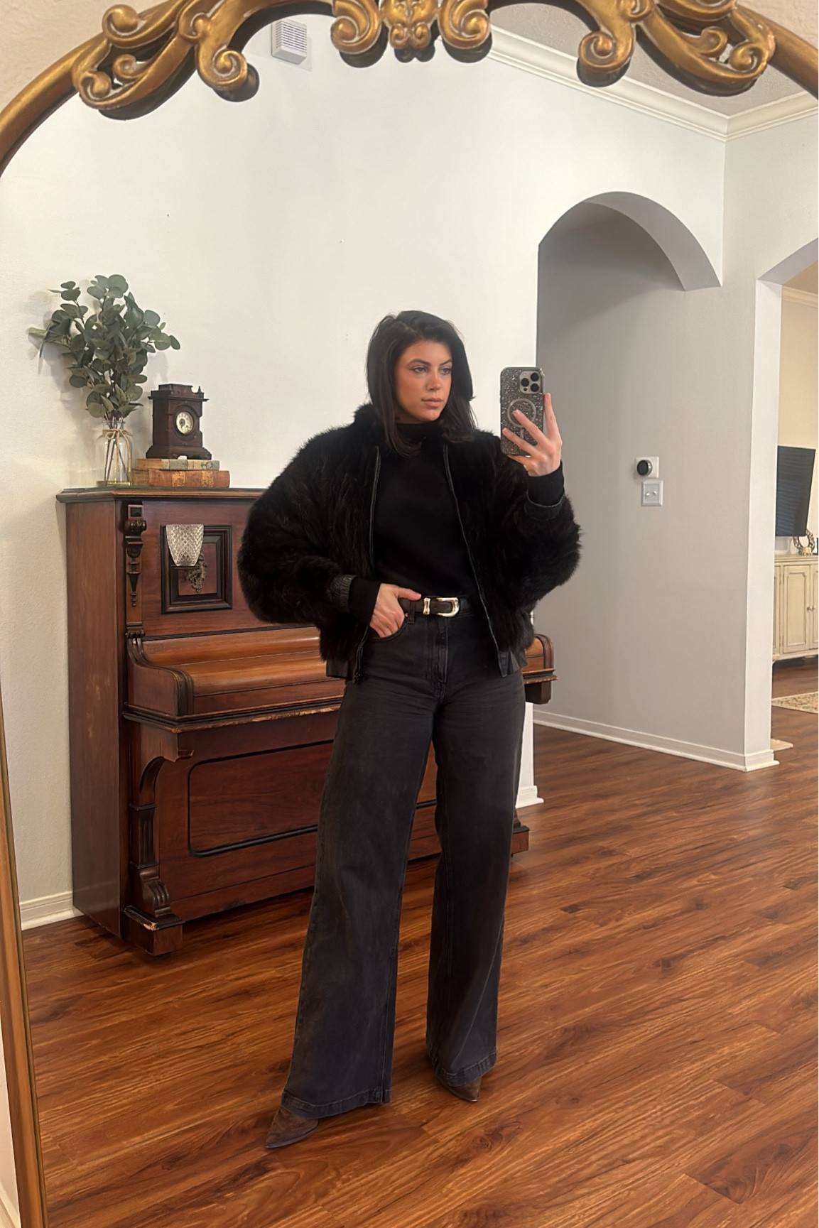 Thrifted fur coat and wool sweater; Jeans and boots TTS 
Linking items seen in latest TT video

#LTKStyleTip #LTKSeasonal #LTKFindsUnder50