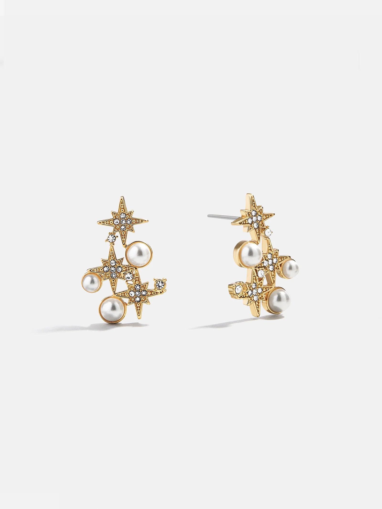 Nora Crystal Earrings - Gold/Pavé | BaubleBar