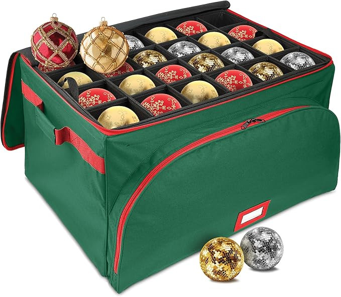 HOLDN’ STORAGE Premium Christmas Ornament Storage Container - Holds Up to 72-4” Ornaments Dur... | Amazon (US)