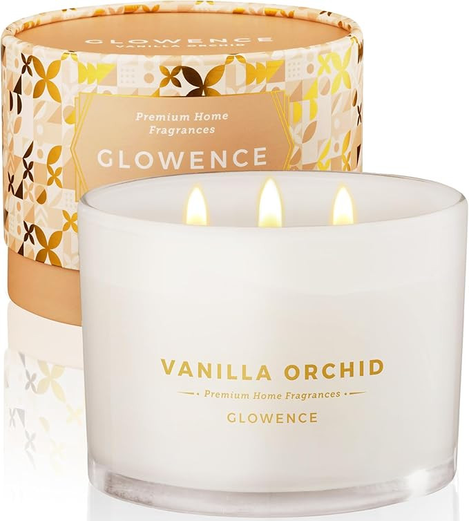 Luxury Vanilla Scented Candle - Large 3 Wick Jar Candle - Elegant Gift for Women & Men - 100% Nat... | Amazon (US)