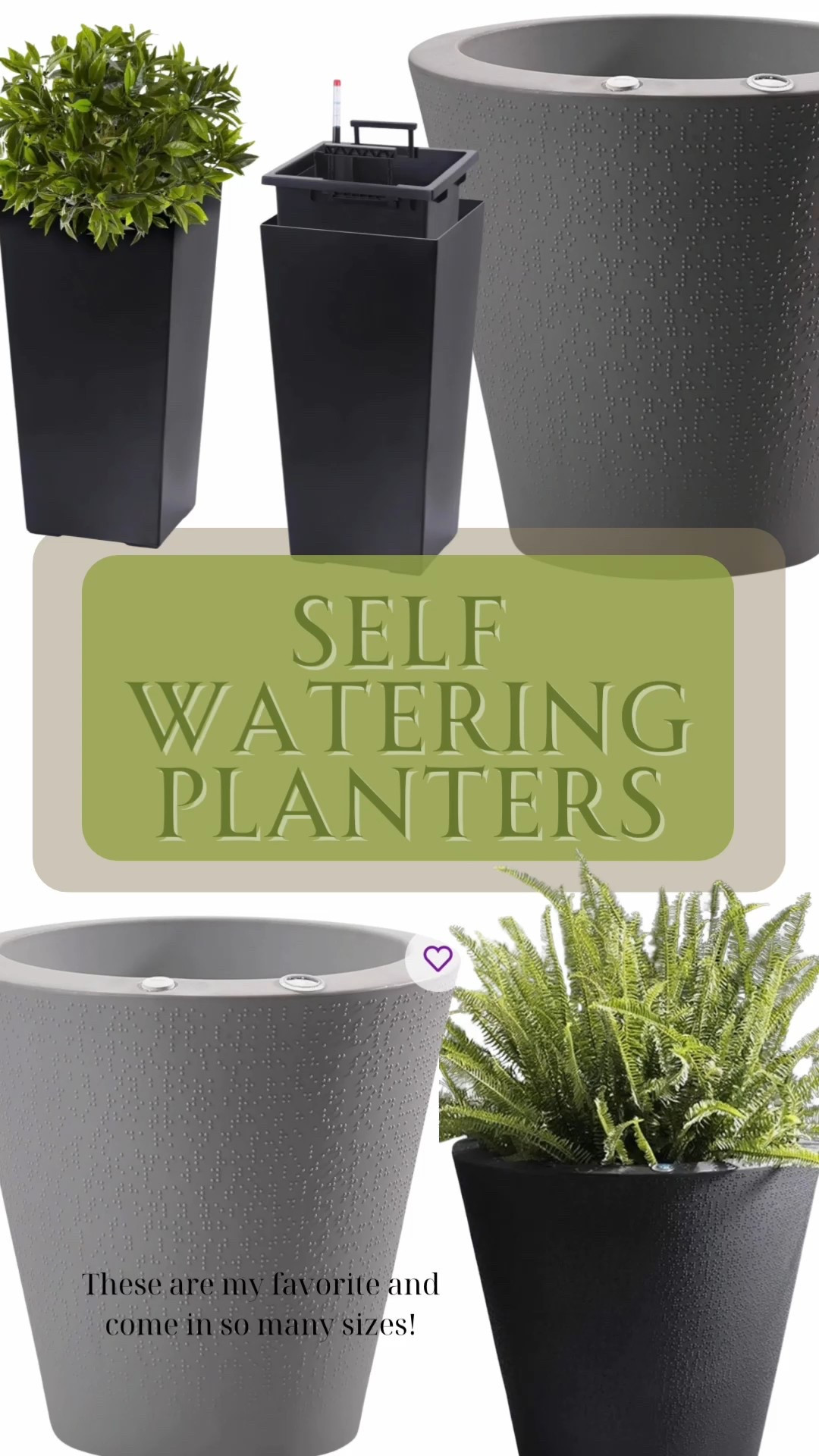 @Wayfair self watering planters! These round ones are my favorite and come in so many sizes so you can layer them 

#LTKsale #LTKsummer #LTKhome