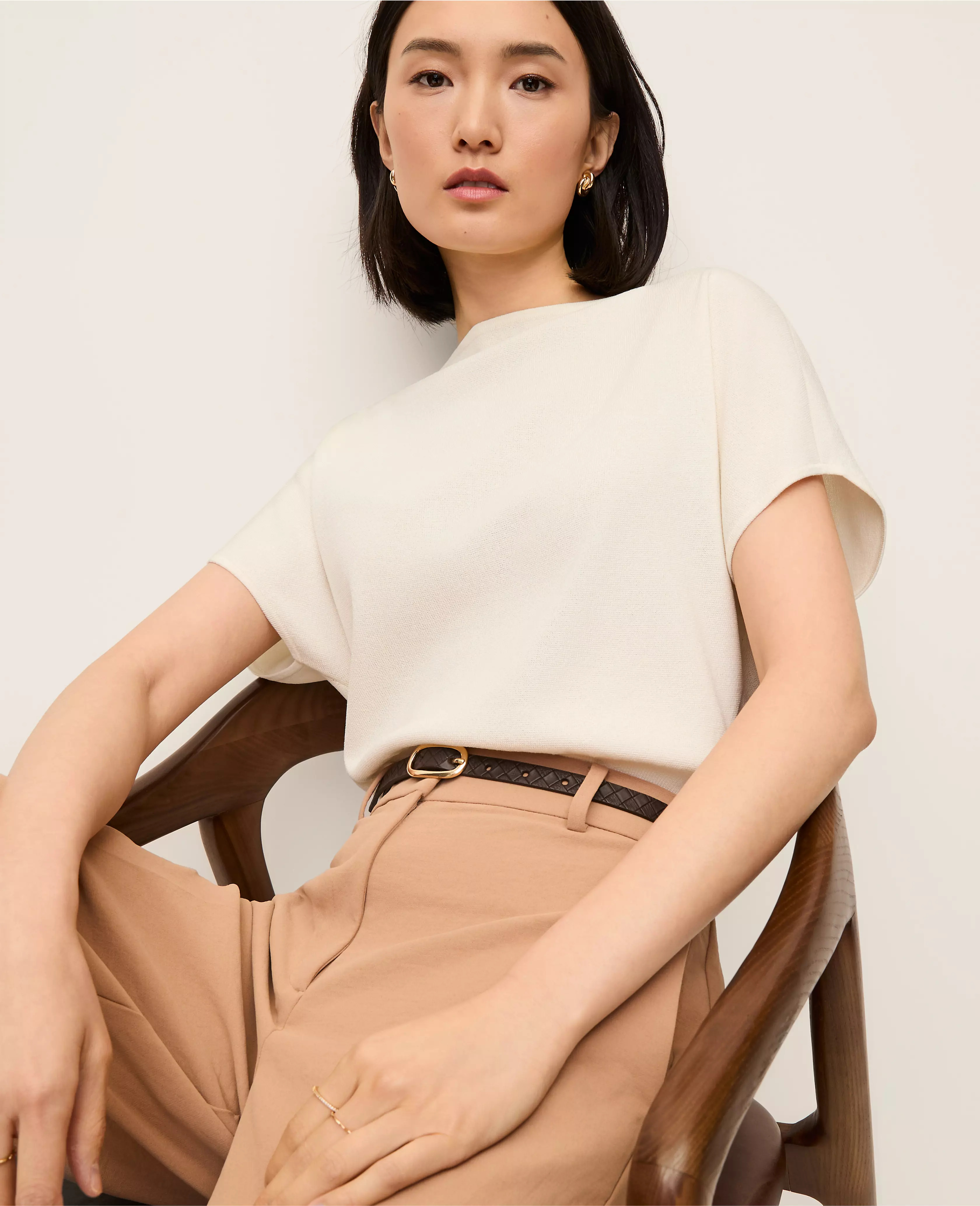 Dolman Boatneck Sweater Top | Ann Taylor