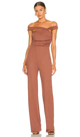Teaghan Jumpsuit in Brick Mauve | Revolve Clothing (Global)