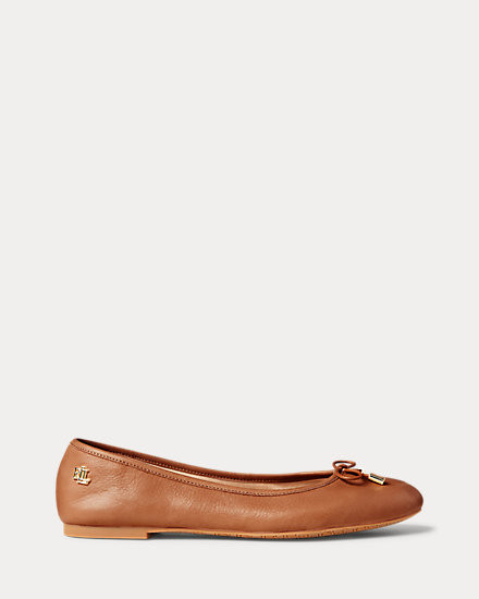 Jayna Leather Flat | Ralph Lauren (UK)