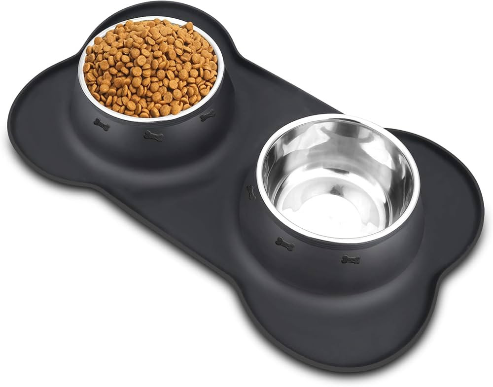 AsFrost Dog Food Bowls Stainless Steel Pet Bowls & Dog Water Bowls with No-Spill and Non-Skid, Fe... | Amazon (US)