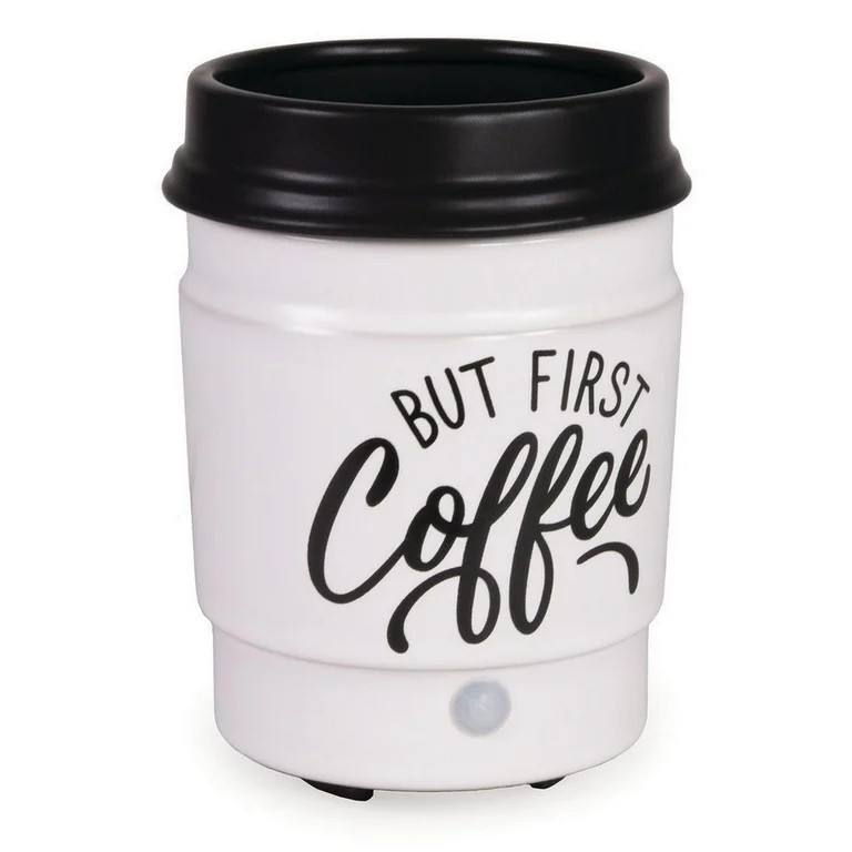 Mainstays Electric But First Coffee Ceramic Wax Warmer, Single Pack - Walmart.com | Walmart (US)