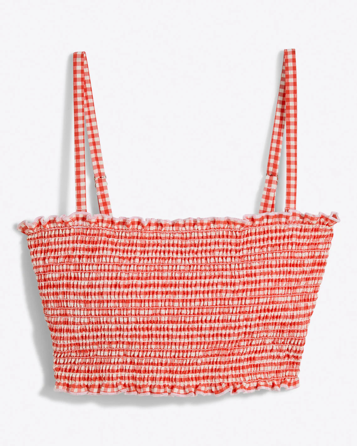 Smocked Bikini Top in Red Gingham | Draper James (US)