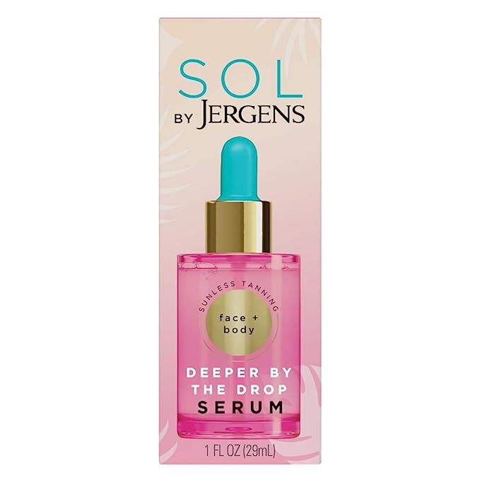 SOL by Jergens Deeper by the Drop Self Tanning Drops, Travel Size Self Tanning Water, Add to Loti... | Amazon (US)