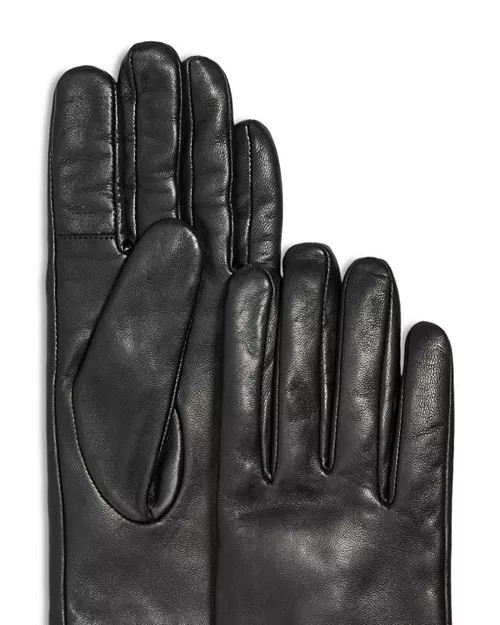 Cashmere Lined Leather Tech Gloves - Exclusive | Bloomingdale's (US)