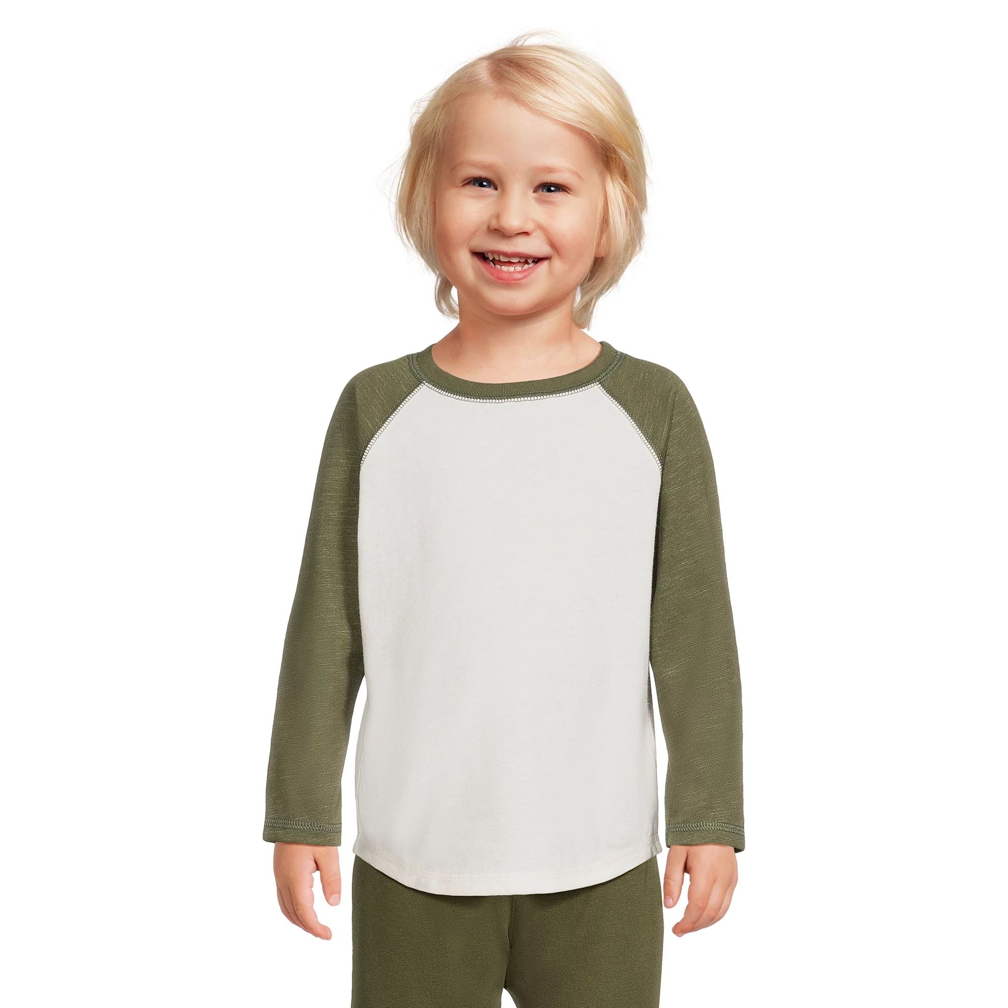 Garanimals Toddler Boy Long Sleeve Raglan T-Shirt, Sizes 12M-5T | Walmart (US)