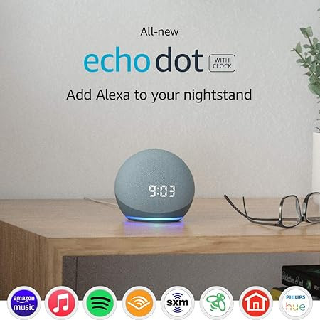 All-new Echo Dot (4th Gen) | Smart speaker with clock and Alexa | Twilight Blue | Amazon (US)