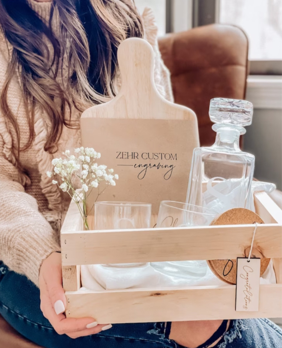 Personalized gift for couples  

engaged | getting married | wedding planning | bridesmaid | bridal party | wedding gift | newly engaged gift | wedding shower gift| whiskey gift  



#LTKwedding #LTKGiftGuide #LTKSeasonal