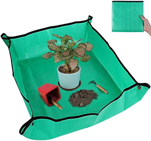 Azureblue Plant Repotting Mat for Indoor Plants Potting Soil Mix, Waterproof Plant Repotting Tray... | Amazon (US)