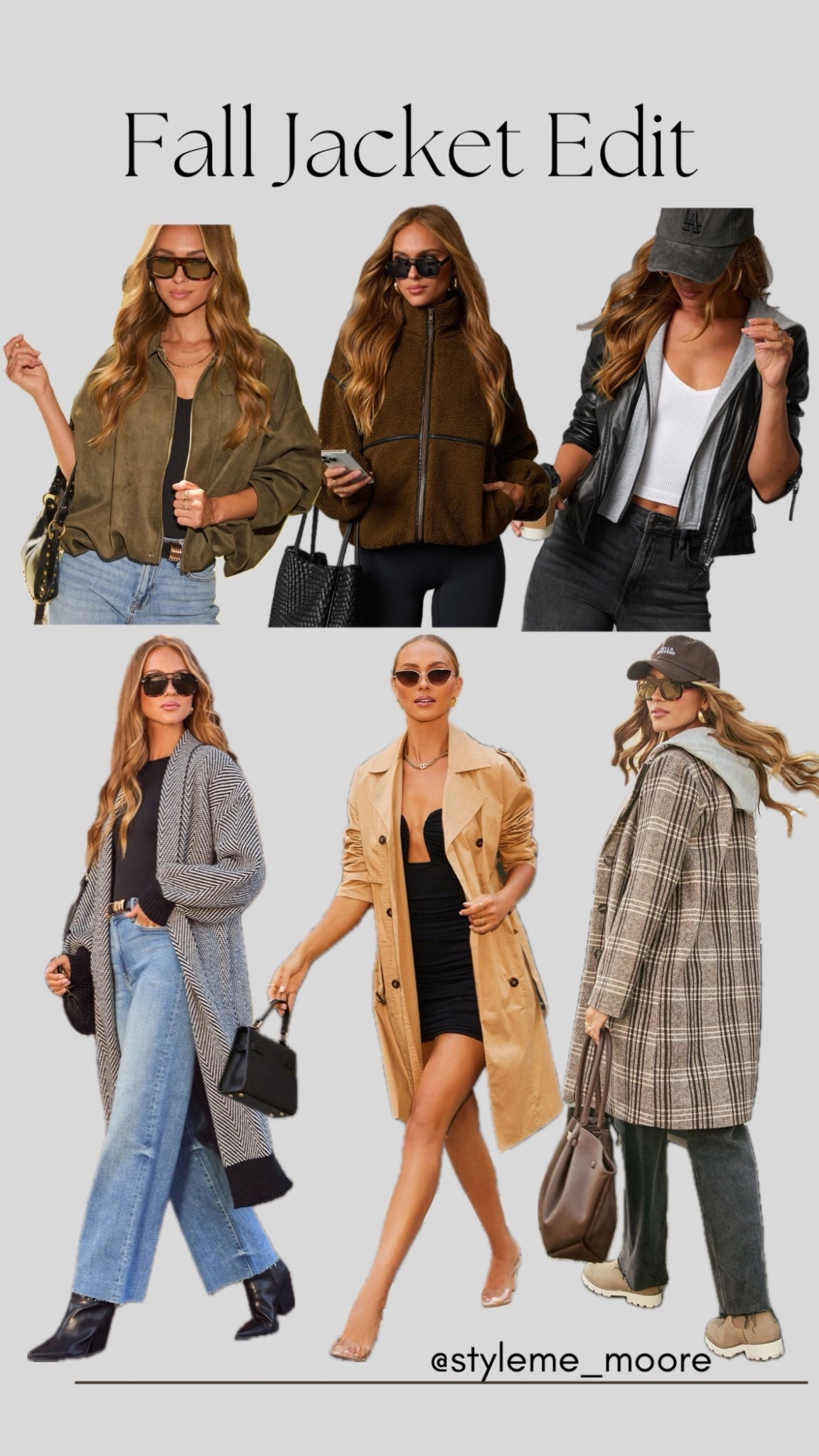 Fall Jacket Edit 🍂🖤 
Use Code: STYLEMEMOORE30

#LTKStyleTip #LTKFindsUnder100 #LTKSeasonal