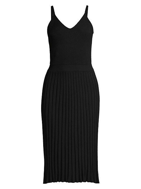 Cami Top Pleated Midi Dress | Saks Fifth Avenue