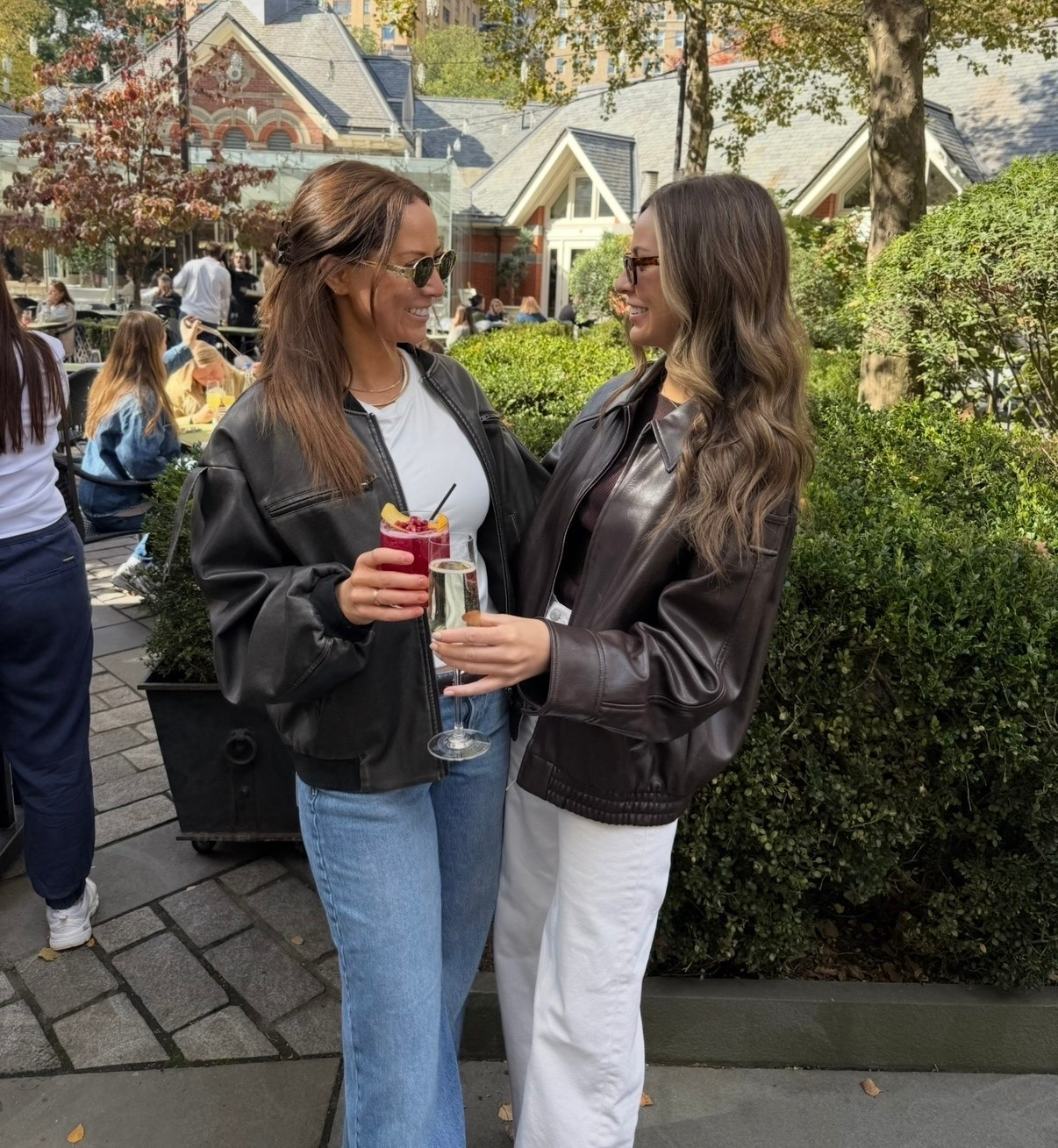 Causal elevated day outfit featuring white jeans for every season