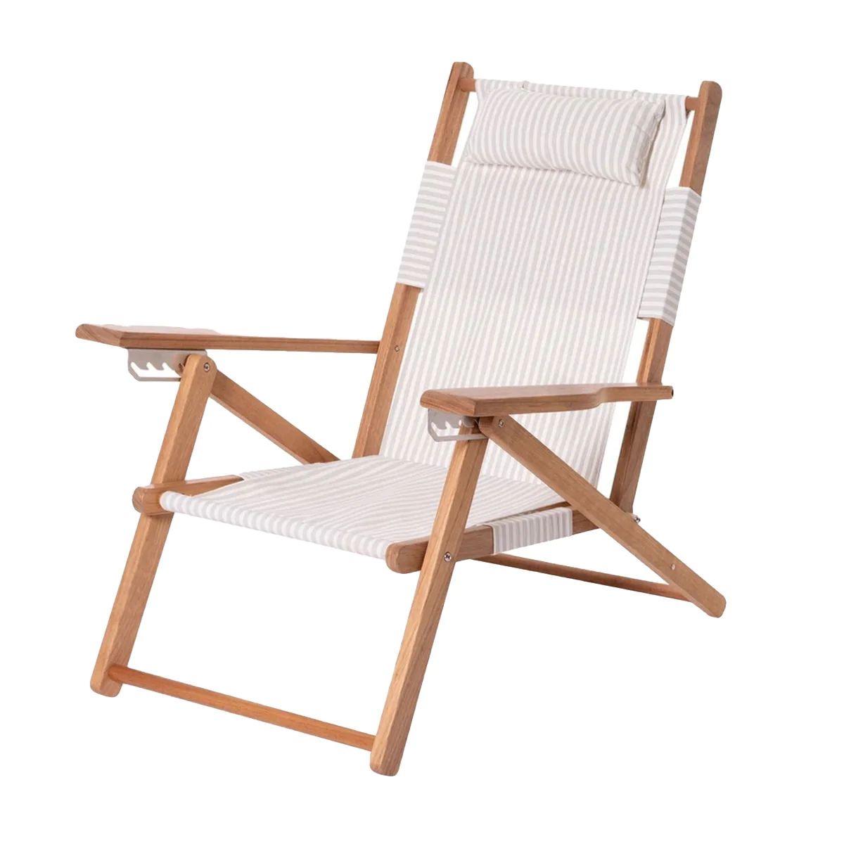 The Tommy Beach Chair - Sage Stripe | Monika Hibbs Home
