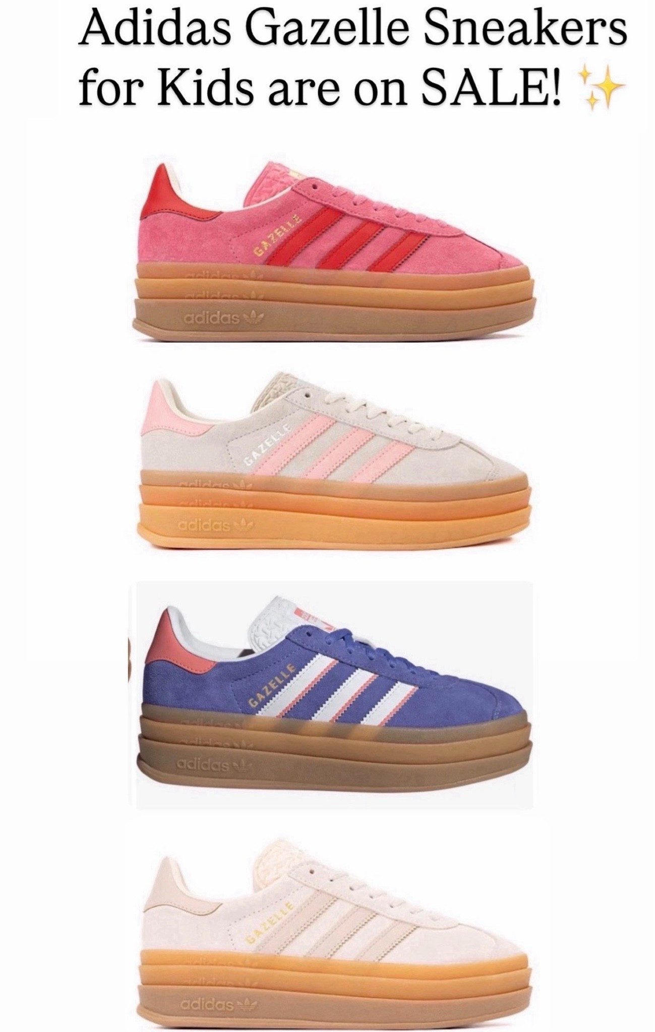 Adidas gazelle sneakers for girls

#LTKKids #LTKSaleAlert