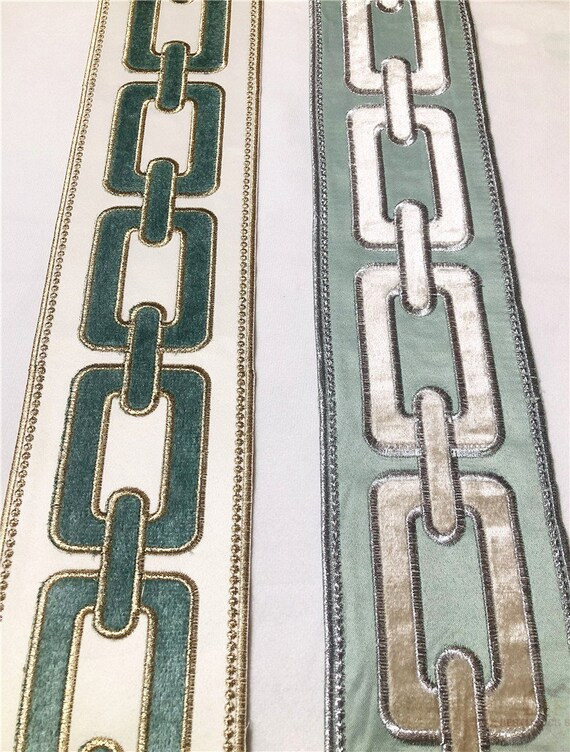 Green Trim Velvet 3.5 Trim for Curtain Greek Key Trim | Etsy | Etsy (US)