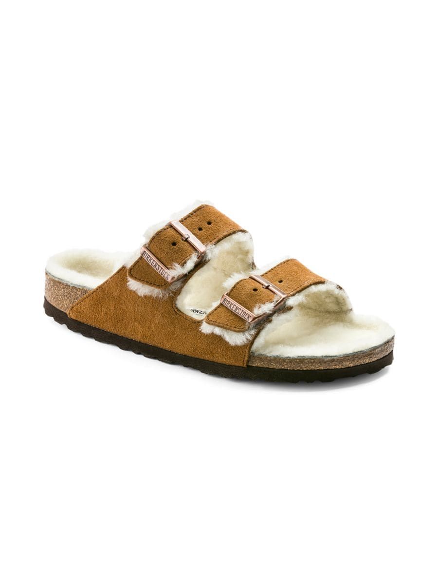 Arizona Shearling-Lined Sandals | Saks Fifth Avenue