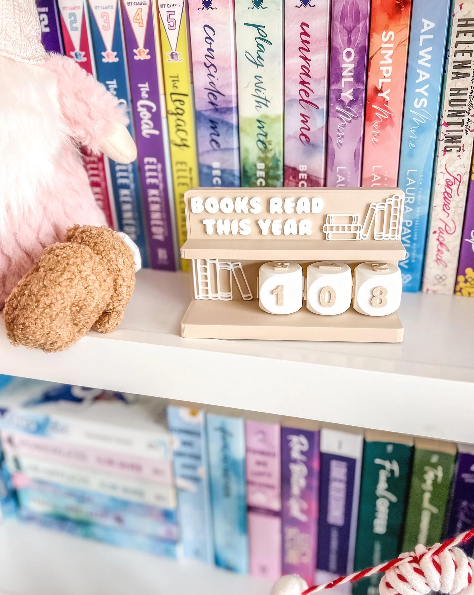 Books Read This Year Counter - Beige | Etsy (US)