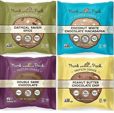 Munk Pack Protein Cookie Variety 2.96 oz - All 4 Flavors 1 of each (4 Pack) | Amazon (US)