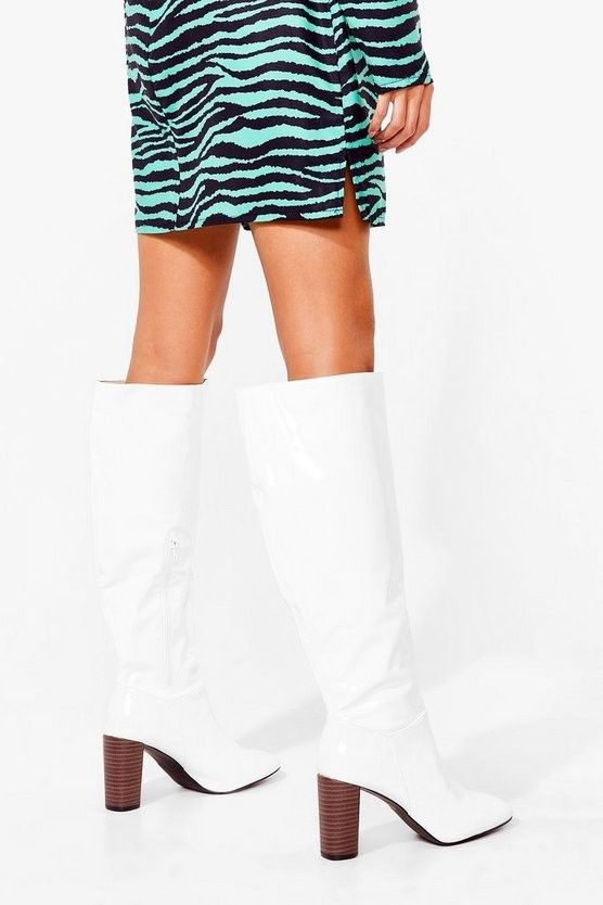 Shoe Goes There Faux Leather Knee-High Boots | NastyGal (US & CA)
