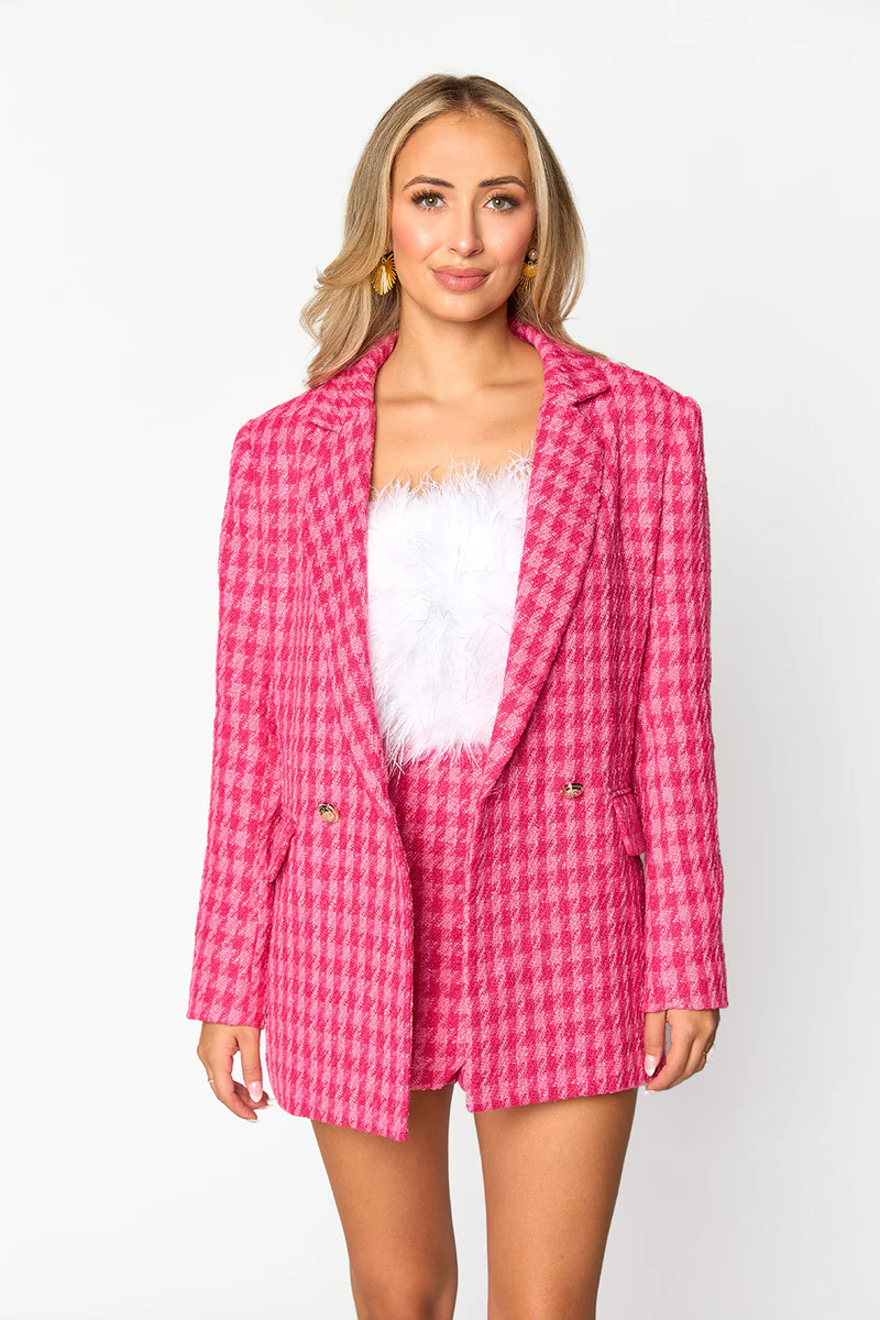 BuddyLove | Avery Oversized Blazer | Strawberry | BuddyLove