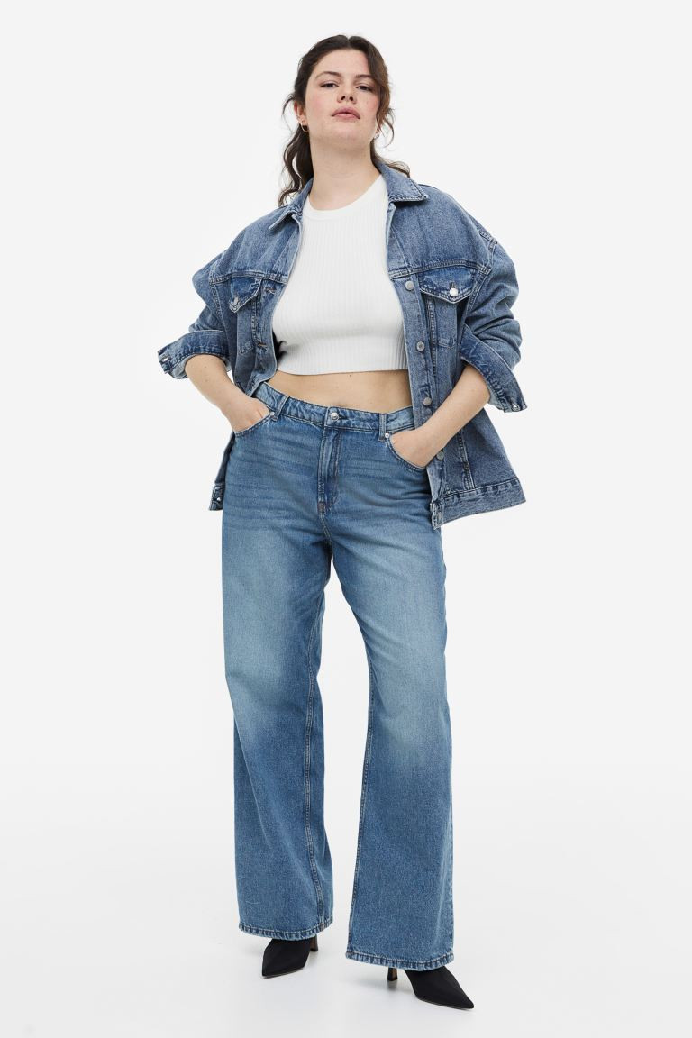 H&M+ 90s Baggy High Jeans - Denim blue - Ladies | H&M GB | H&M (UK, MY, IN, SG, PH, TW, HK)