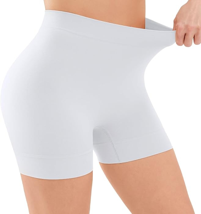 YADIFEN Slip Shorts for Under Dresses, Smooth Boyshort Panties for Women Anti Chafing Underwear Seamless Yoga Shorts | Amazon (US)