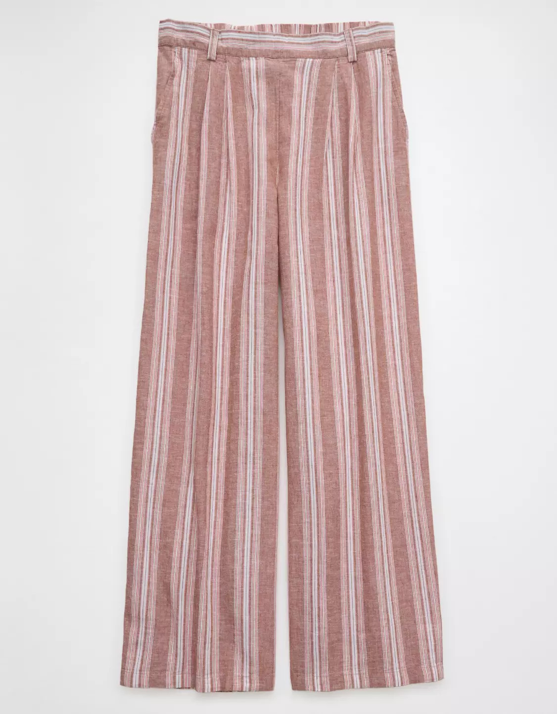 AE Linen-Blend High-Waisted Wide-Leg Pant | American Eagle Outfitters (US & CA)