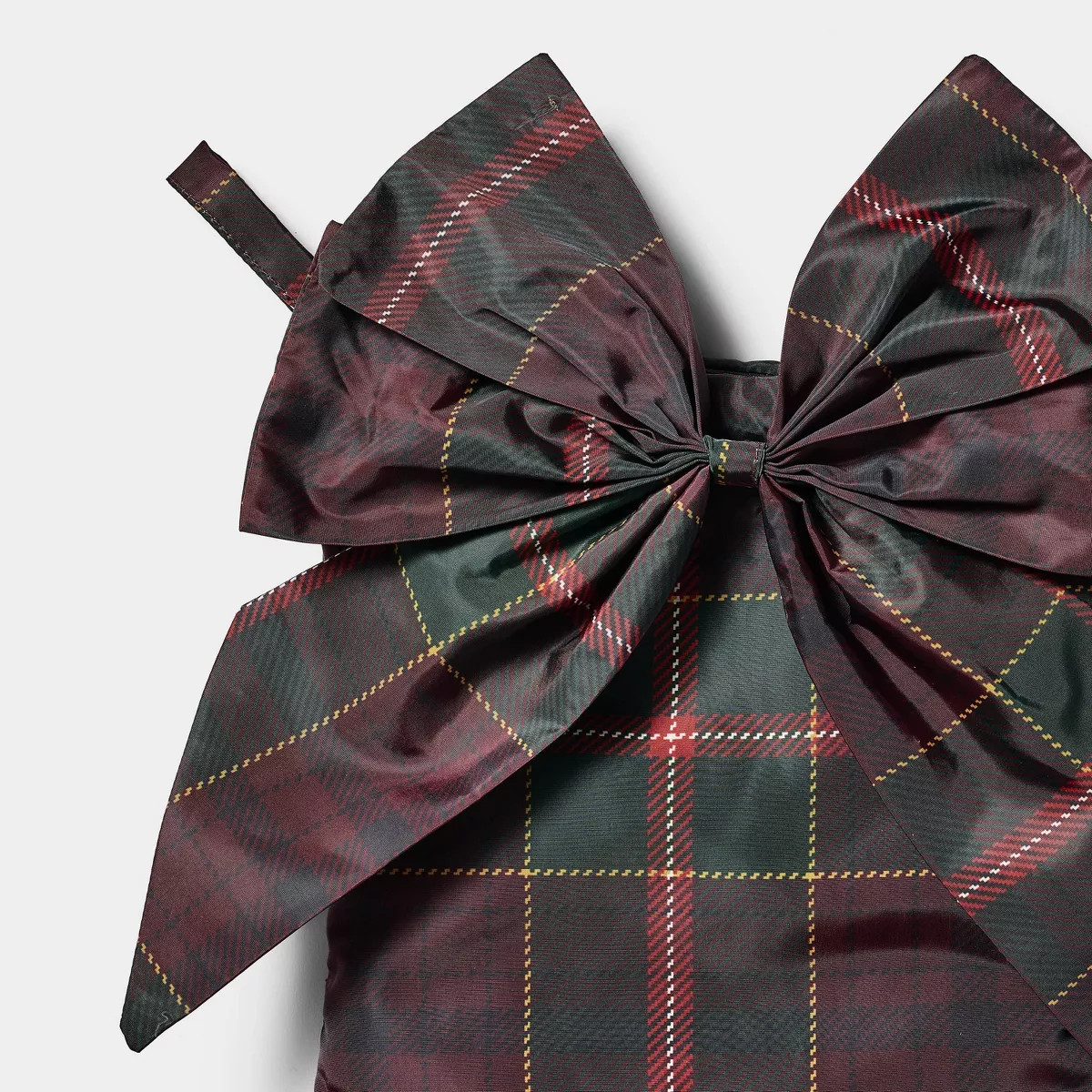 Plaid Bow Printed Holiday Stocking Red - Threshold\u2122 designed with Studio McGee | Target