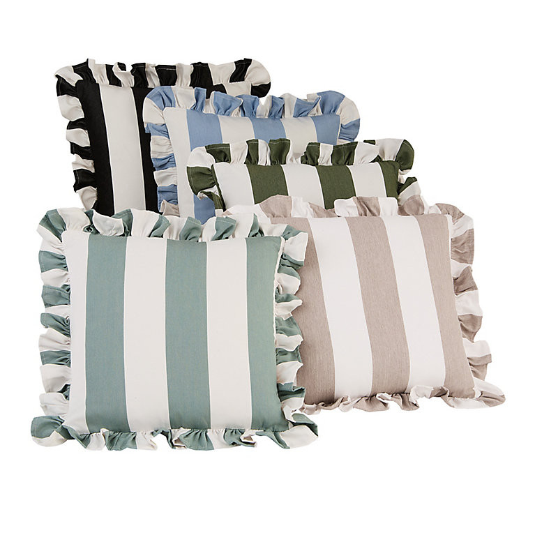 Sunbrella Outdoor Ruffle Pillow | Ballard Designs, Inc.