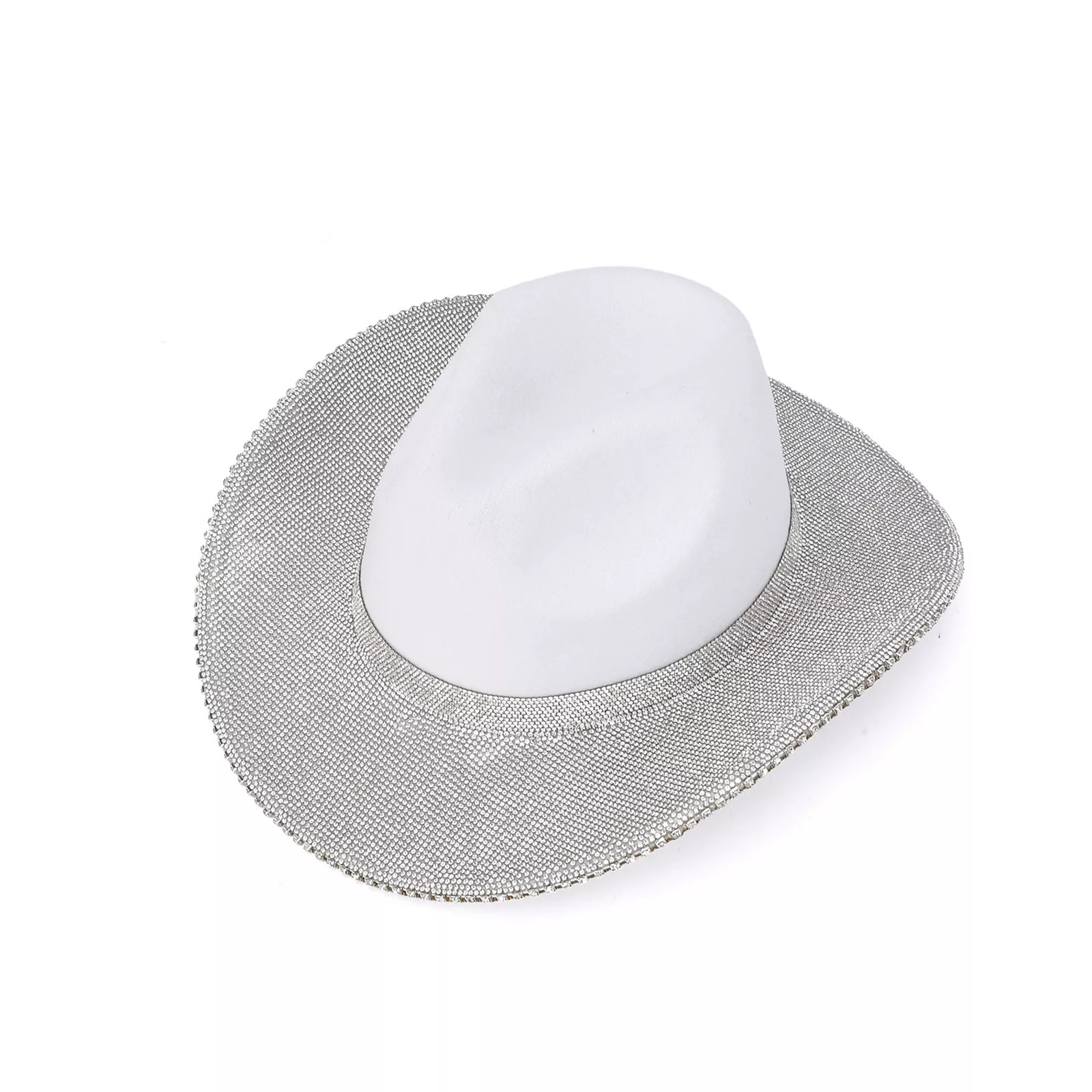 Women's Mellow World Rhinestone Brim Cowboy Hat, White | Kohl's