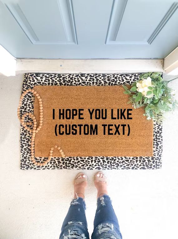 I Hope You Like Custom Door Mat / Mothers Day Gift / Custom - Etsy | Etsy (US)
