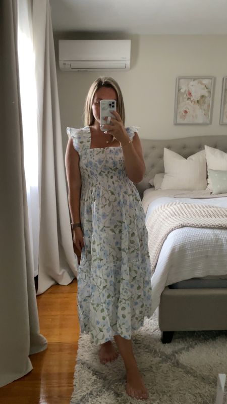 Hill House Nap Dress - this style is 20% off currently! Perfect summer dress! Bump friendly, maternity friendly and the perfect white dress. Summer staple. Wearing my pre-pregnancy size.

#LTKVideo #LTKBump #LTKSaleAlert