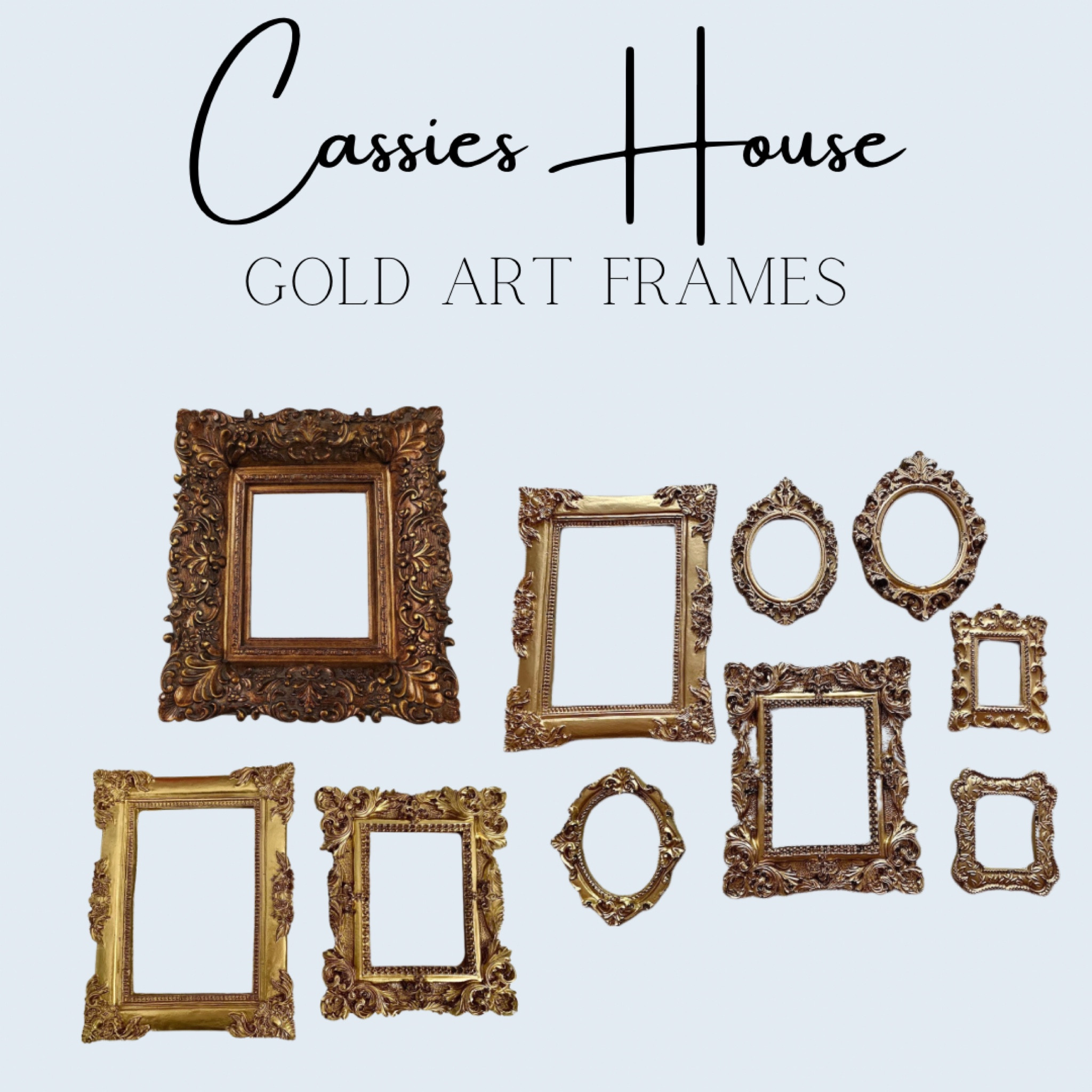 Gold and antique gold frames for art. 

#LTKhome