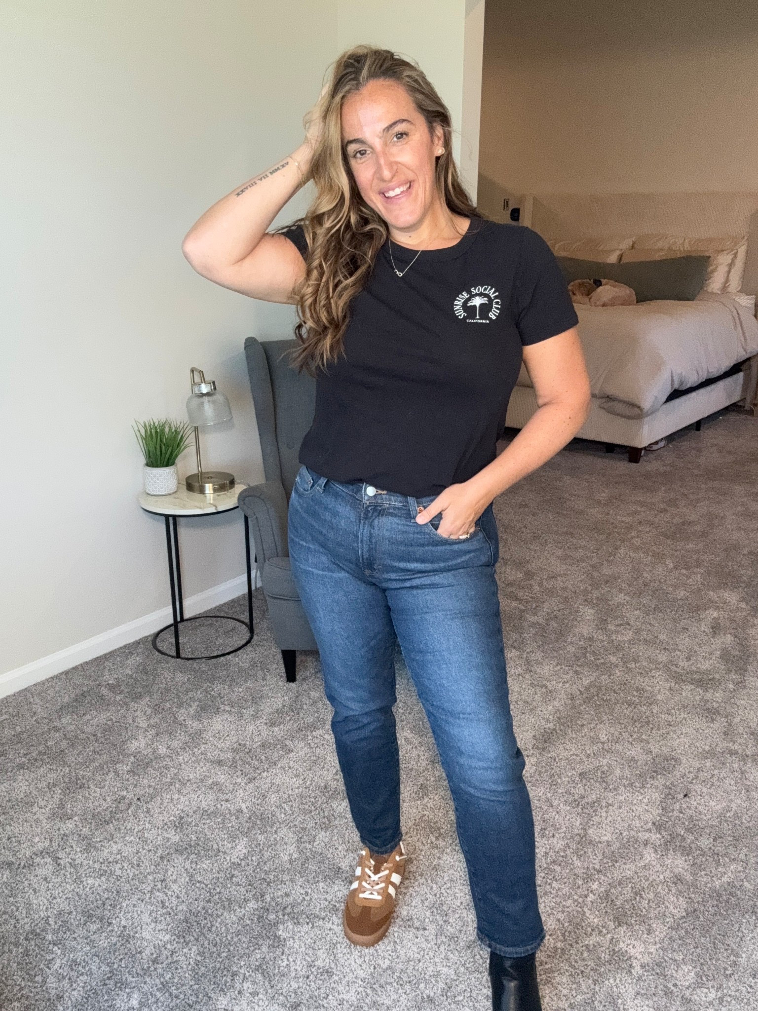 Under $35 jeans! A fav for me! I’m wearing a 10. I think they run true or down If you're in between 

#LTKOver40 #LTKFindsUnder50 #LTKStyleTip