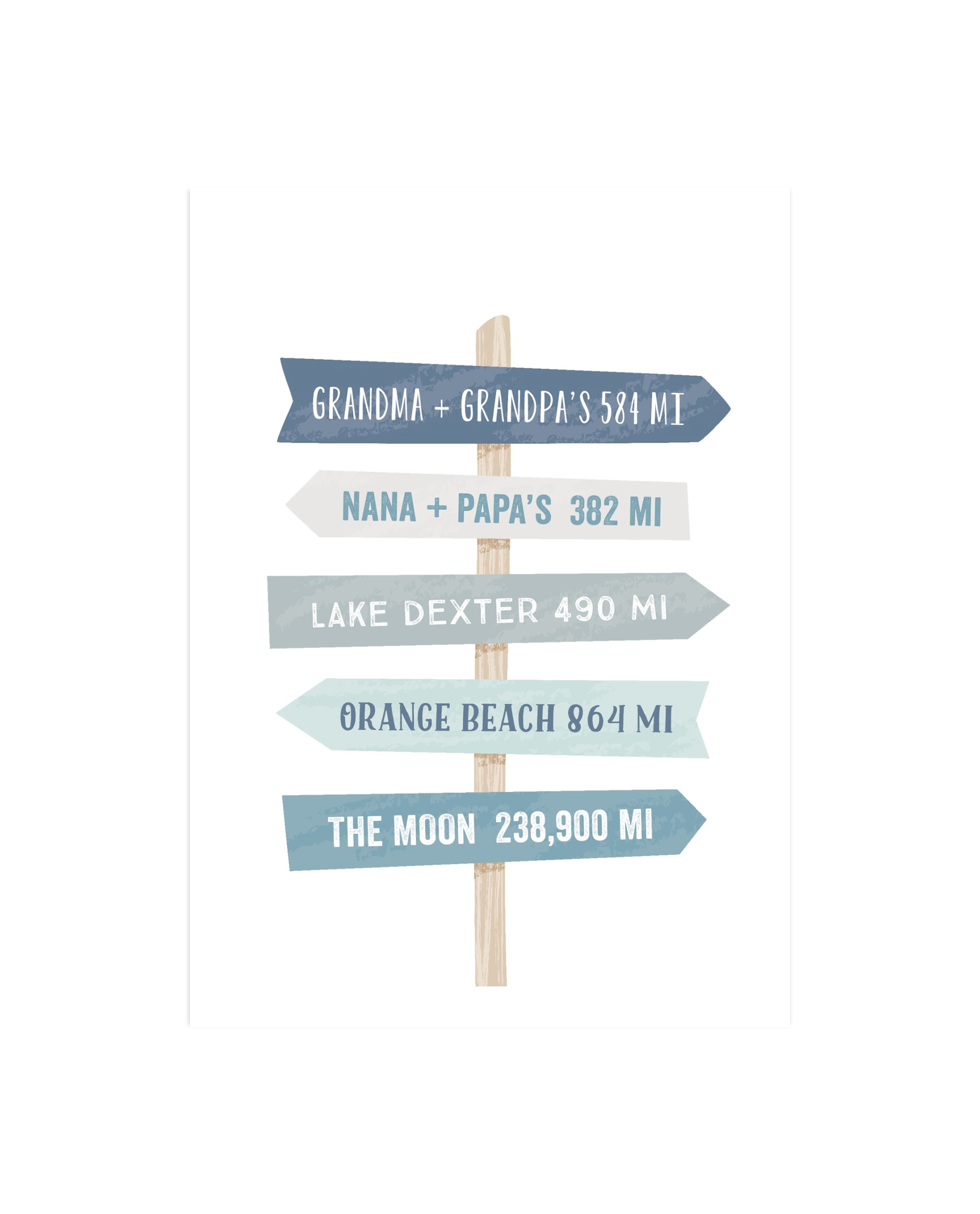 "Near or Far" - Children's Custom Art Print by Laura Hankins. | Minted